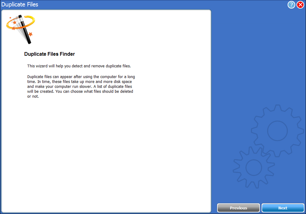 duplicate files menu screenshot
