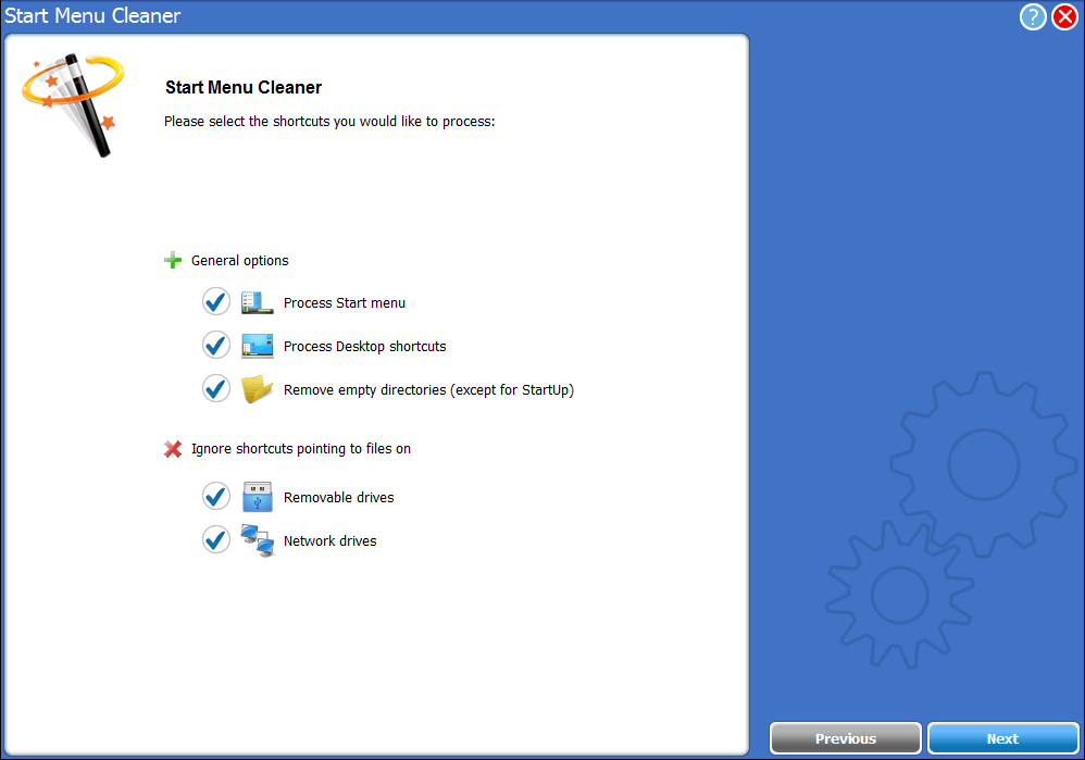 start menu cleaner screenshot